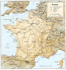 frankreich map