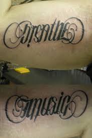 ambigram tattoos