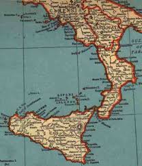 map of southern italy