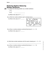 math sentences