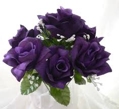 purple wedding flowers
