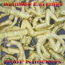 gold door knocker earrings