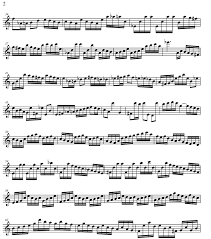 bach music sheet