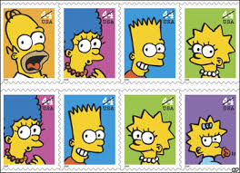 simpsons stamp