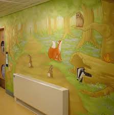 woodland mural