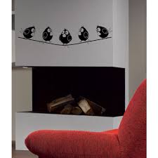 birds on a wire wall decal