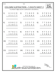 7th grade printable math problem