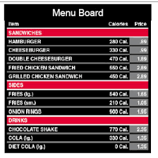 menu labeling