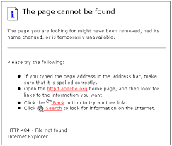 404 error