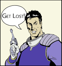 get lost