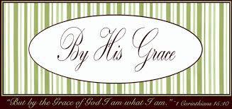 by his grace