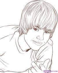 draw justin bieber