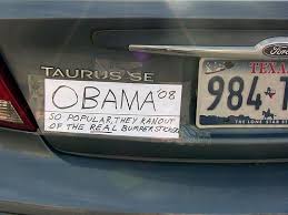 no obama bumper stickers