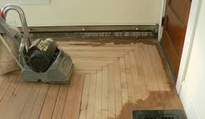sanding wood
