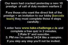 cod mw2 10th prestige