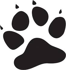 paw prints stencil
