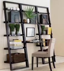 leaning bookshelf