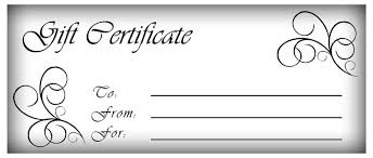 printable gift certificates