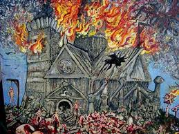 burning church