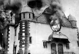 Brennende Synagoge in Siegen