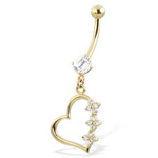 gold navel rings