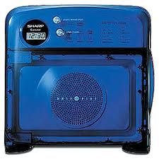 blue microwave ovens