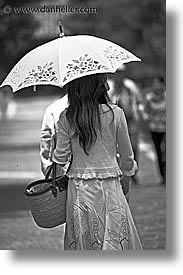 black and white umbrella