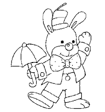 conejo para colorear