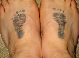footprints tattoo