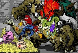 bowser and mario