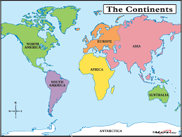 continents images