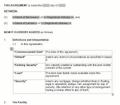 sample loan agreement