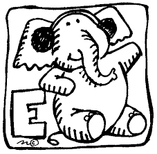 e is for elephant