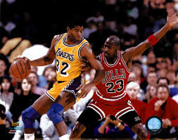 Magic Johnson \x26amp; Michael Jordan