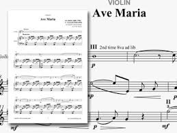 bach violin sheet music