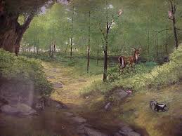 woodland mural