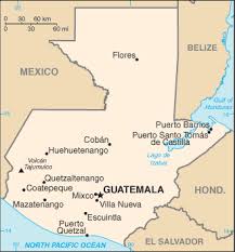 road map of guatemala
