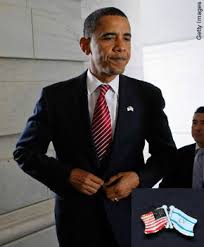 barack obama flag pin