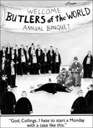 cartoon butler