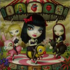 Jack Off Jill - Clear Hearts Grey Flowers