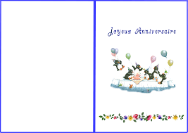 carte anniversaire imprimer