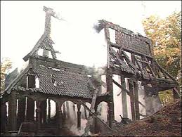 burning church