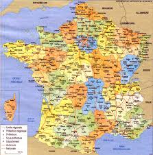 une carte de la france