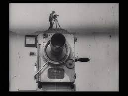 a man with a movie camera
