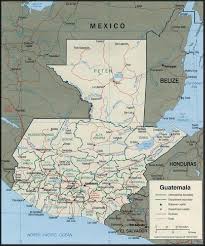 road map of guatemala