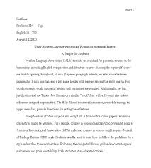 mla paper