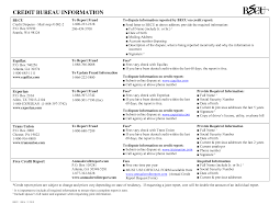 credit agencies contact information