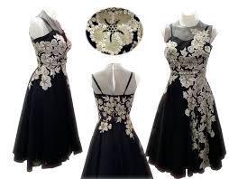 black white dress