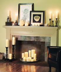 candle fireplace