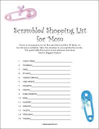 printable baby shower games